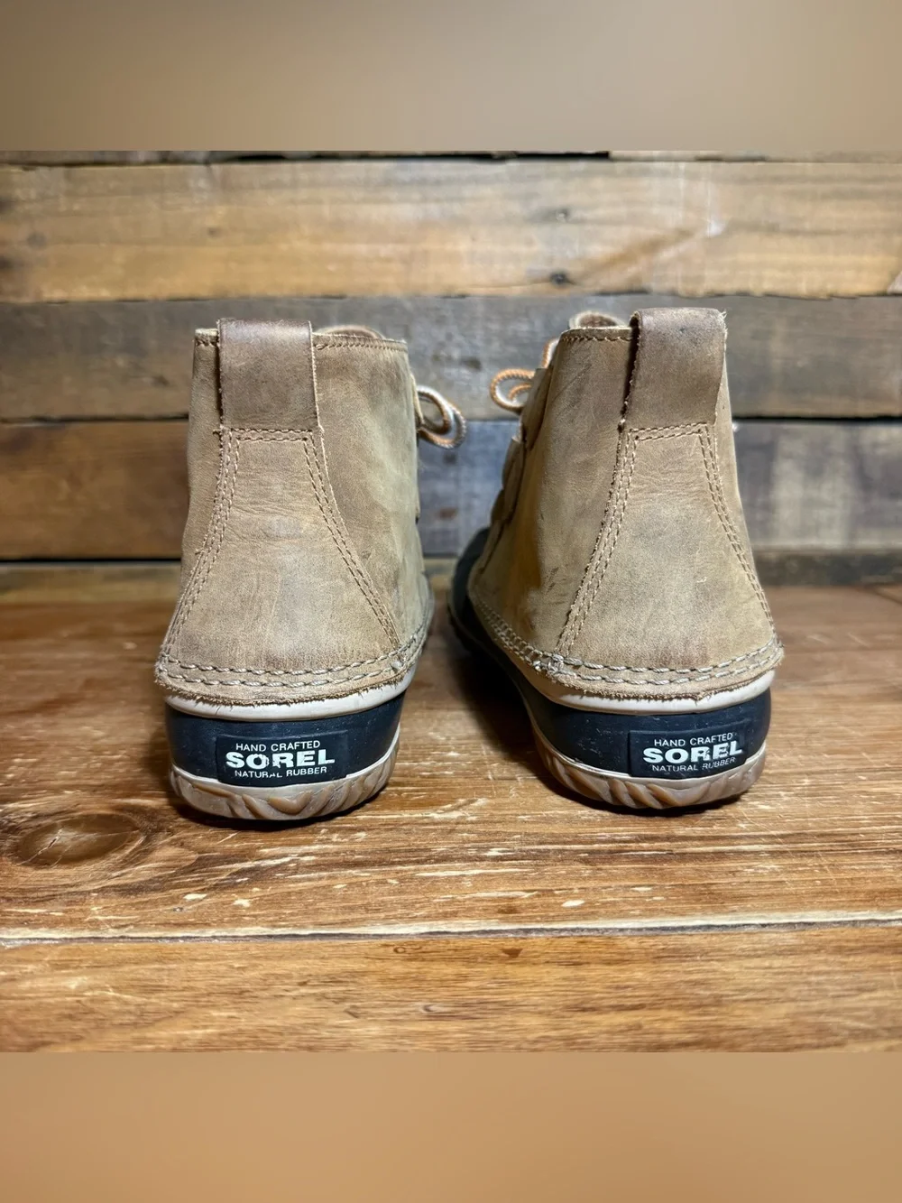 Sorel Womens Out N About Waterproof Duck Boot Size 9.5 Brown Leather NL2133-286